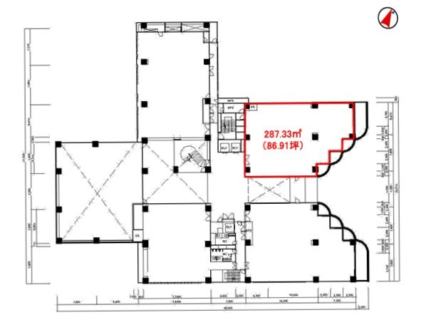 Daiwa赤坂ビル2F 間取り図