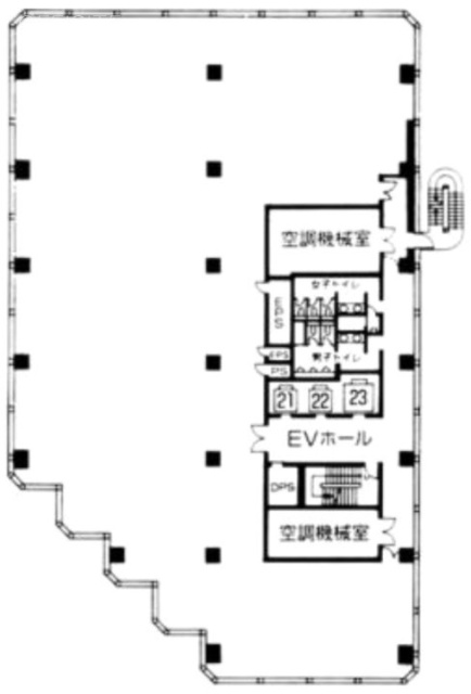 世田谷ビジネススクエアヒルズⅣ2F 間取り図