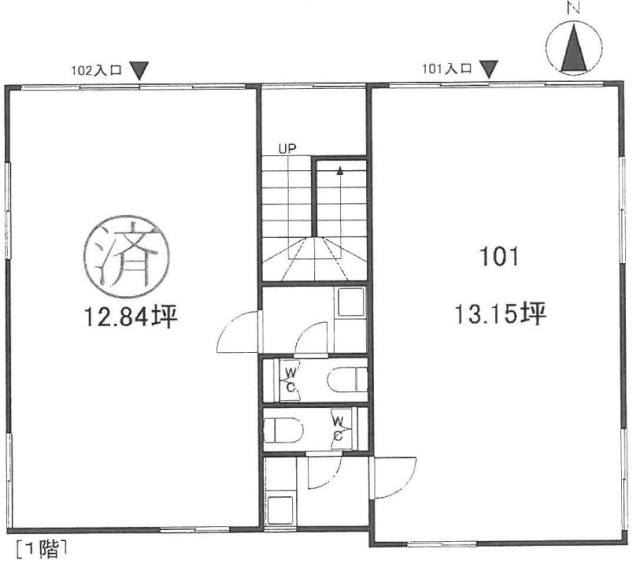 第2北條ビル101 間取り図