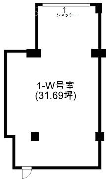 ホープ南常盤台1-W 間取り図