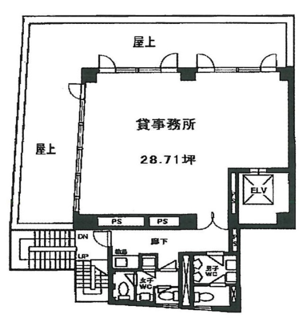 BDA二番町ビル5F 間取り図