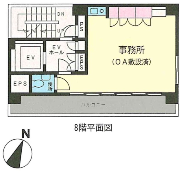 銀座中央ビル8F 間取り図