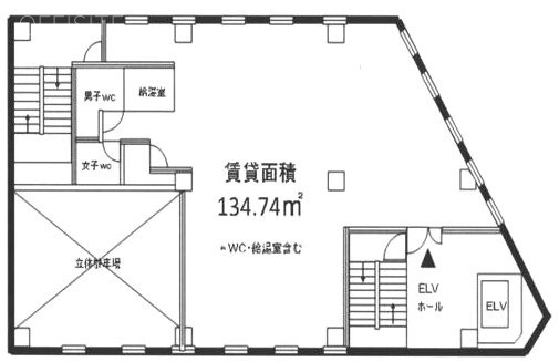 王子パークビル4F 間取り図