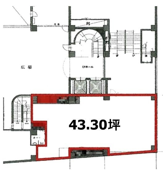 チャイナスクエアビル1F 間取り図