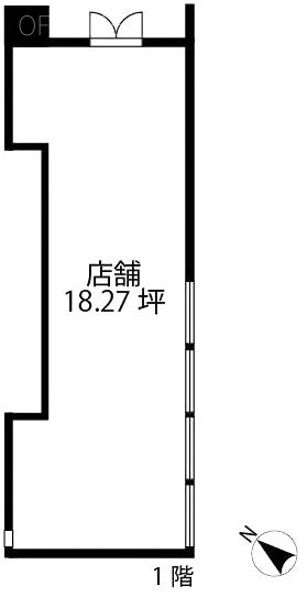 アトリエKビル1F 間取り図