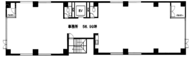 中尾ビル2F 間取り図