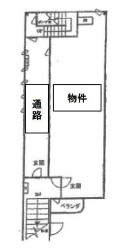 今日ビル1F 間取り図