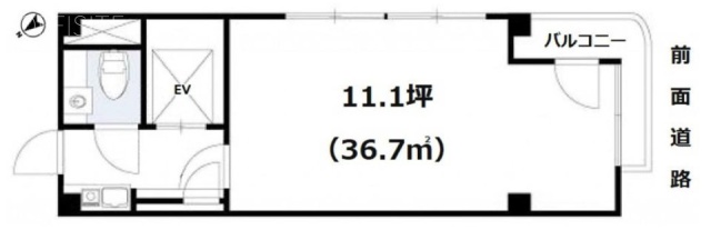 フェアモントタワーズWEST6F 間取り図