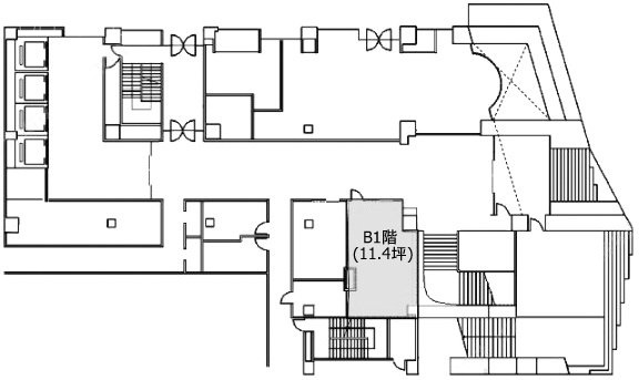 麹町クリスタルシティB1F 間取り図