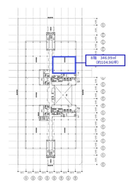 東京ファッションタウン(TFTビル西館)8F 間取り図