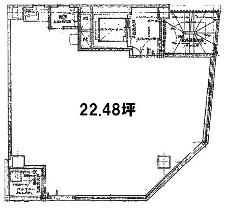 銀座伊勢太ビル5F 間取り図