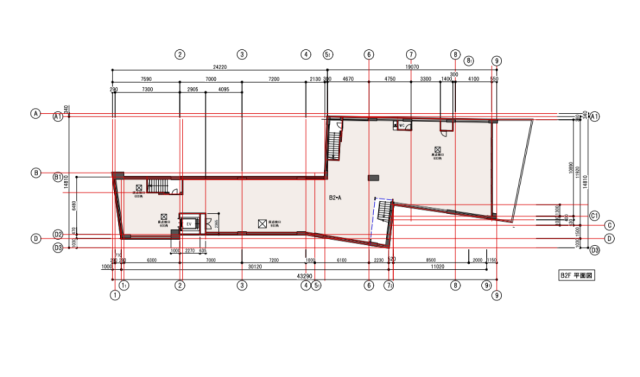 EA2ビルB2F 間取り図