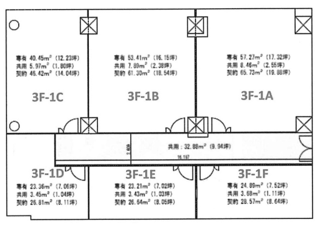 SEASCAPE千葉みなと1D 間取り図