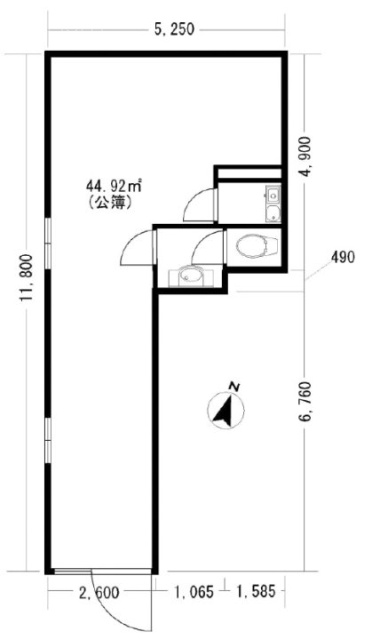 シャトレー松濤1F 間取り図