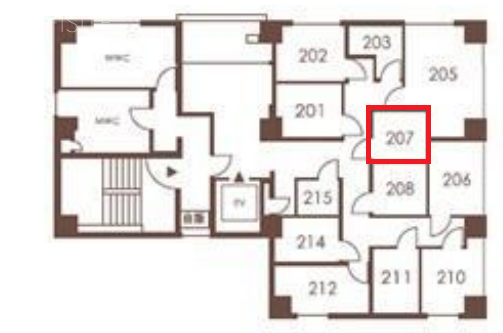 ALビル(ハローオフィス錦糸町)207 間取り図
