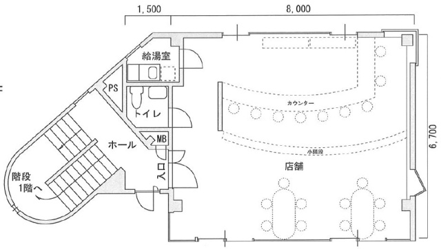 小林ビル2F 間取り図