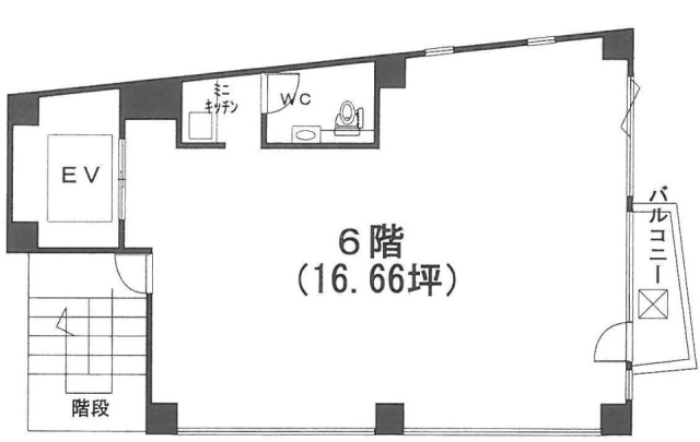 オーワビル6F 間取り図