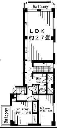 パシフィック麻布マンションビル701 間取り図
