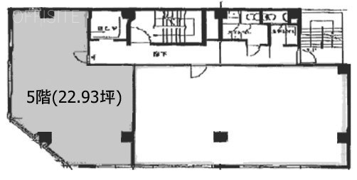 京浜建物第3ビル501 間取り図