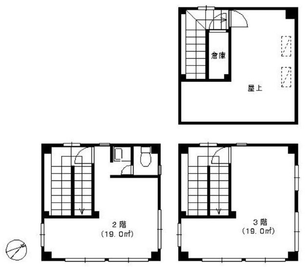 第一中央ビル2F～3F 間取り図