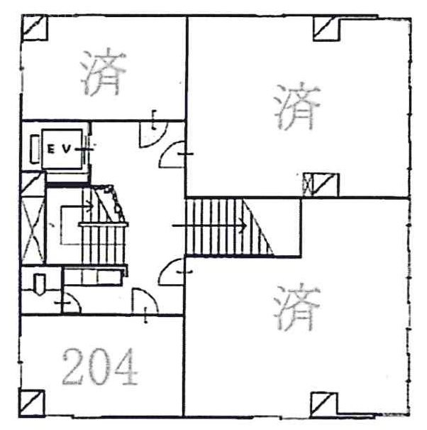 日本橋中央ビル204 間取り図