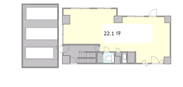 鈴木代々木ビル1F 間取り図