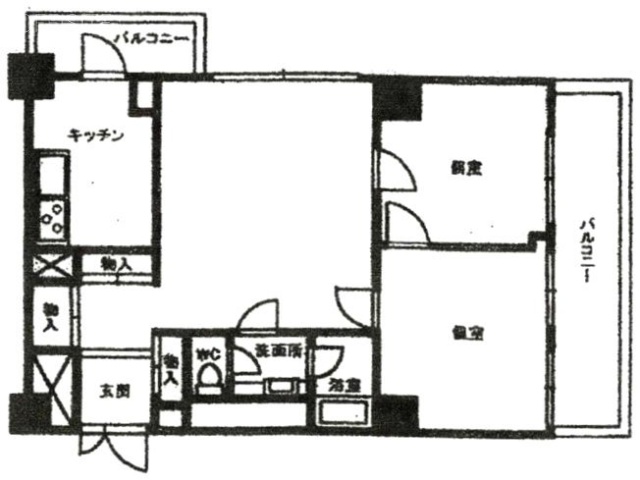 渋谷ホームズ4F 間取り図