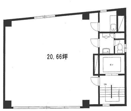 市原ビル2F 間取り図