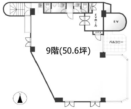 山手ビル9F 間取り図