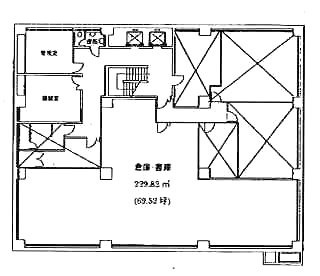 安田芝浦第2ビルB1F 間取り図