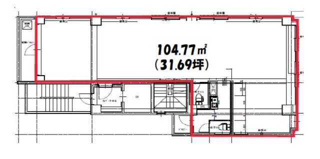 芝公園トーセイビル8F 間取り図
