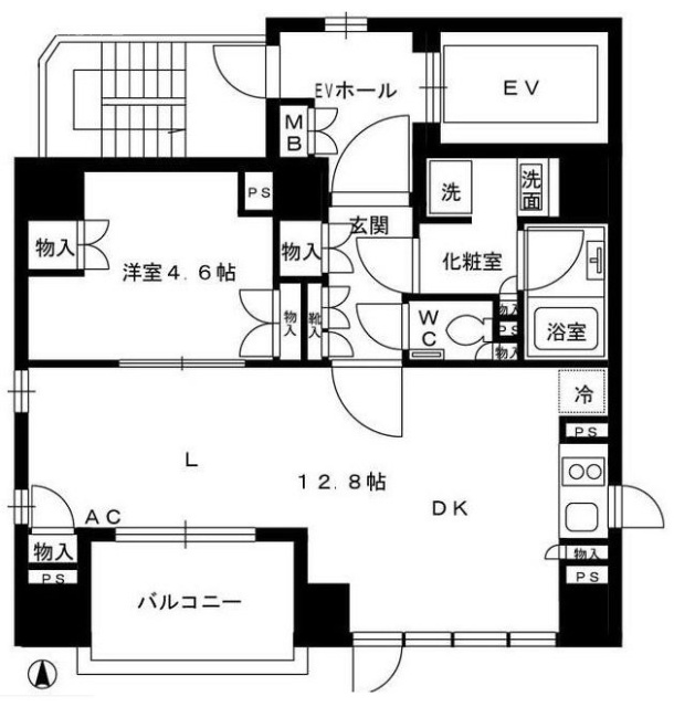 ビアンコ四谷9F 間取り図