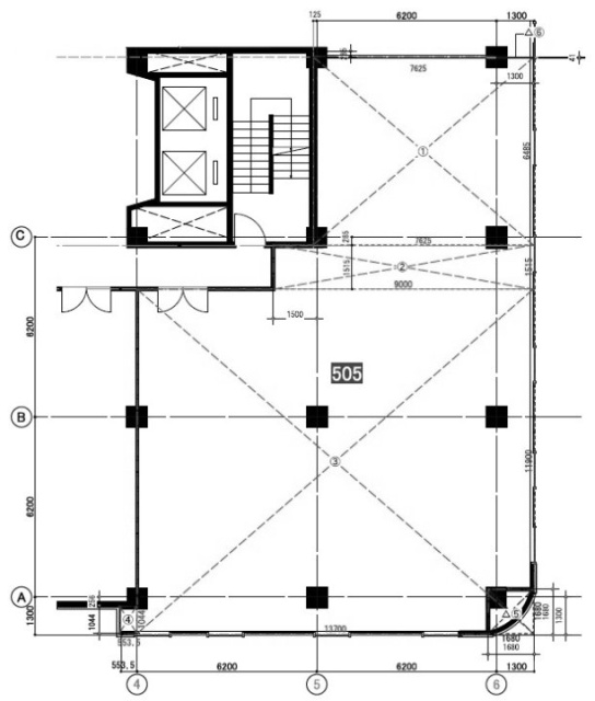 新都市センタービル505 間取り図