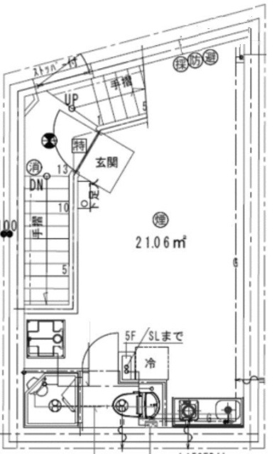 ミモザヒルズ銀座4F 間取り図