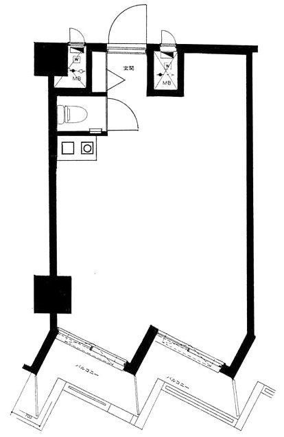 新宿ダイカンプラザB館9F 間取り図
