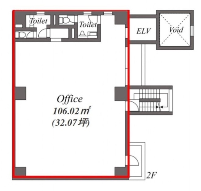 ARISTO南青山Ⅱ2F 間取り図