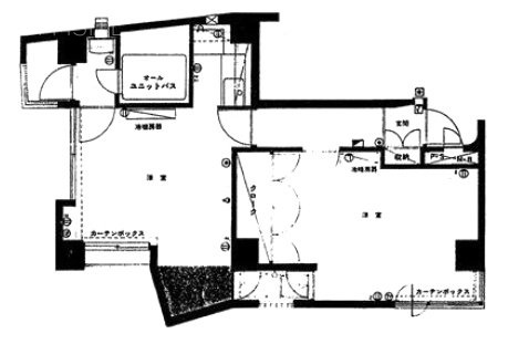 ソフトタウン白金5F 間取り図