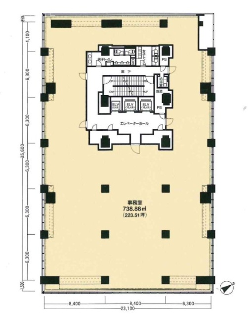 TOKYU REIT八丁堀ビル2F 間取り図