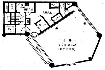 六本木アロービル4F 間取り図