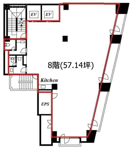 小田急神田岩本町ビル801 間取り図