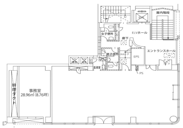 八重洲共同ビル1F 間取り図