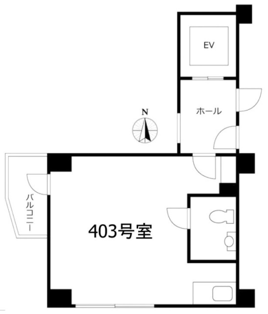 一番町フェニックスビル403 間取り図