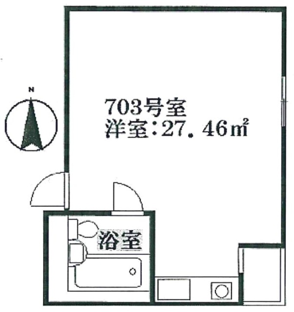 アークシティ池袋703 間取り図