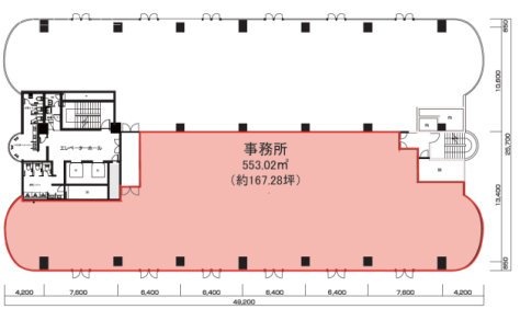 東急池尻大橋ビル5F 間取り図