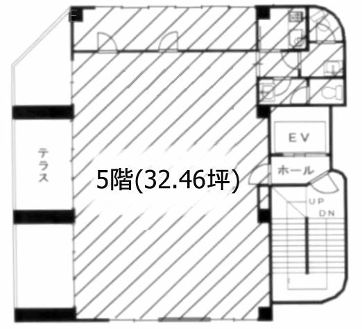 糀谷岡野ビル5F 間取り図