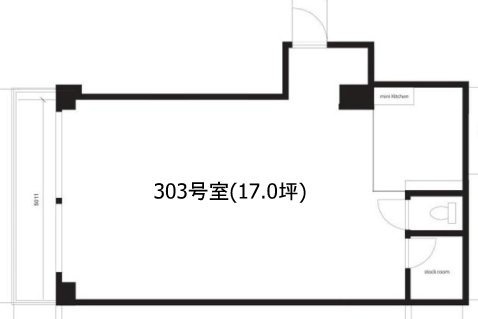 パークサイドハイツ303 間取り図