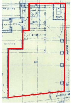 安和司町ビル1F 間取り図