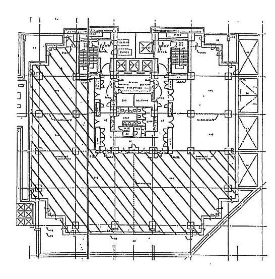 勝どきサンスクエアビル1F 間取り図