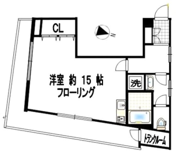 メイプルアーベント赤坂402 間取り図