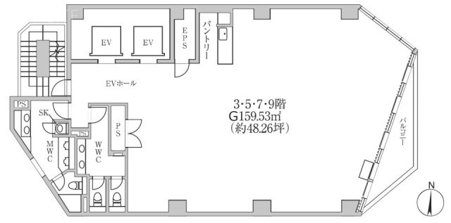 CIRCLES神田小川町5F 間取り図